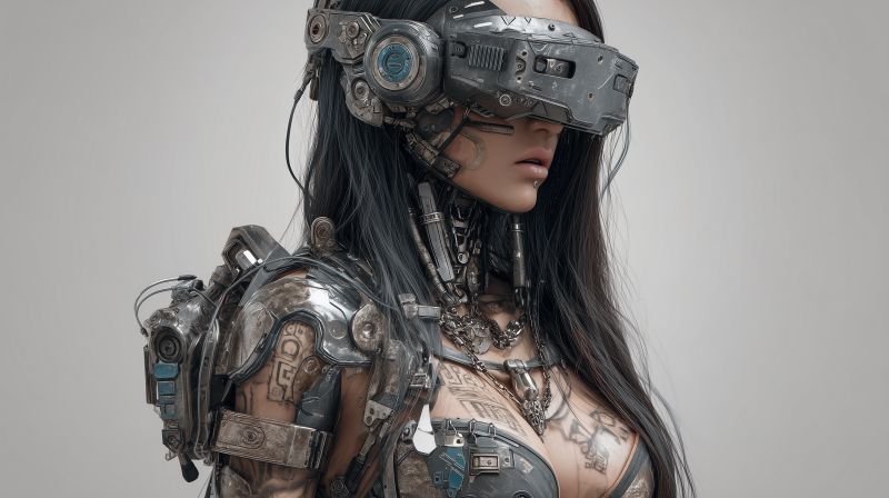Cybernetic Visionary: A Cyberpunk Aesthetic