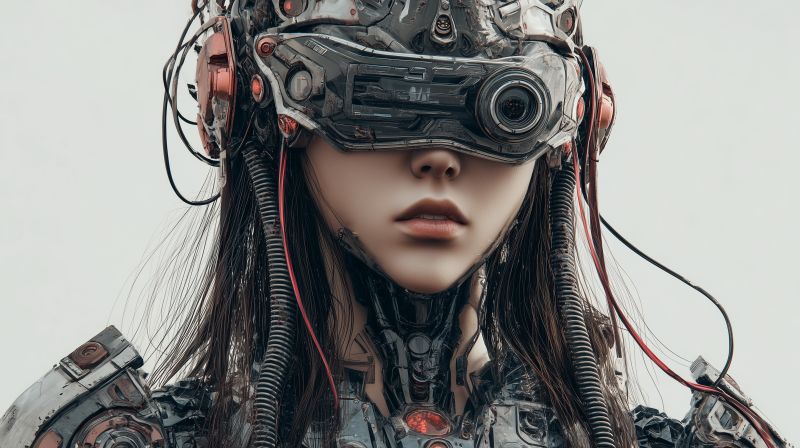 Futuristic Cyberpunk Warrior
