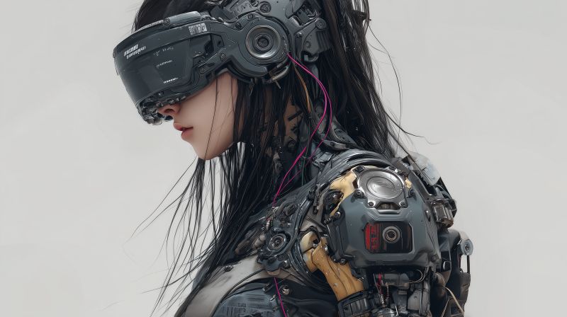 Cybernetic Guardian: A Cybercore Vision